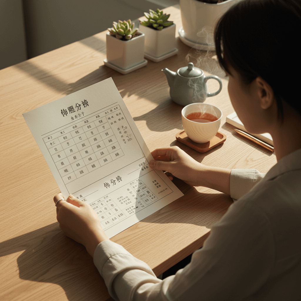 Reviewing personalized BaZi reading