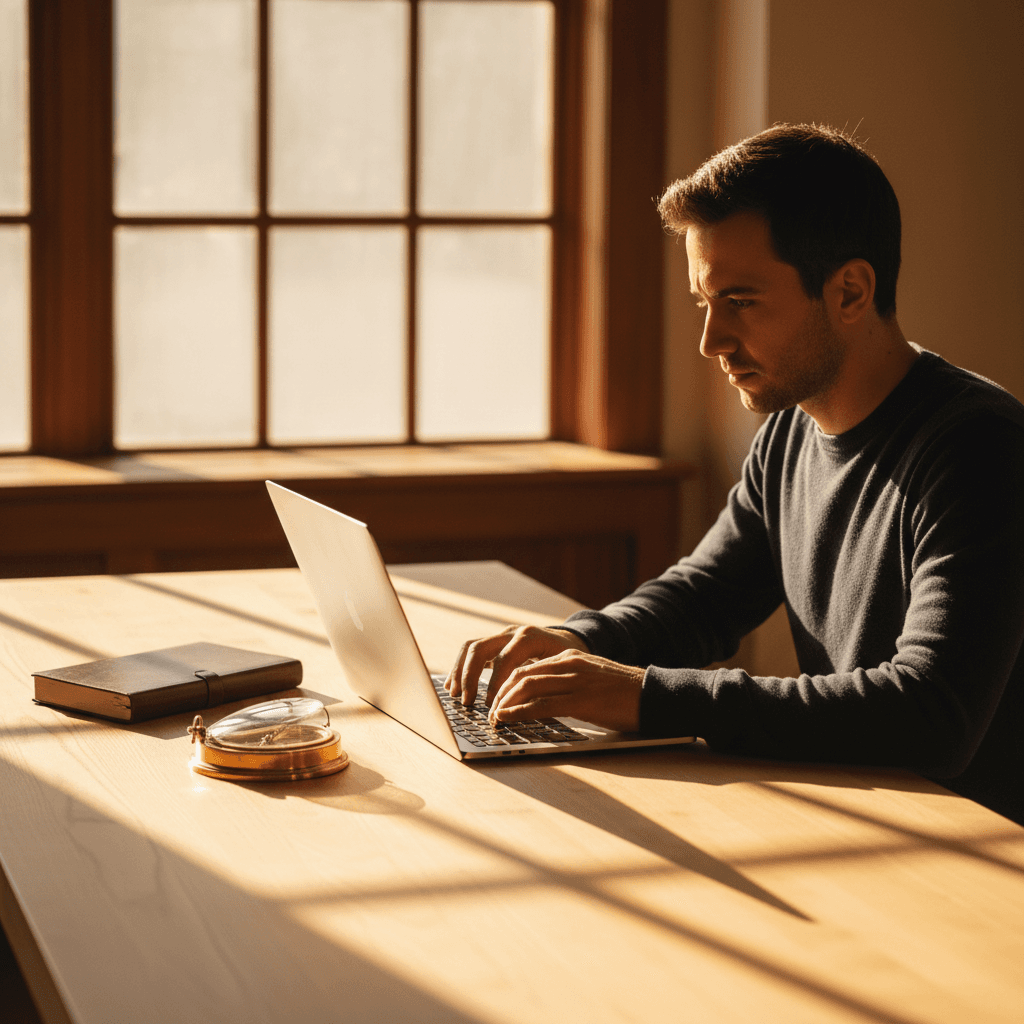 Carlton Qu at work developing LifeCycle AI