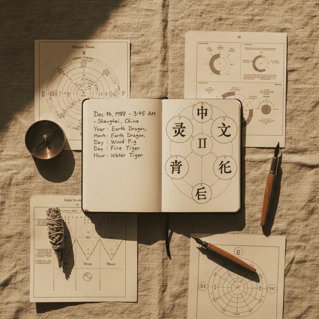 Personal astrology notes and BaZi reference materials
