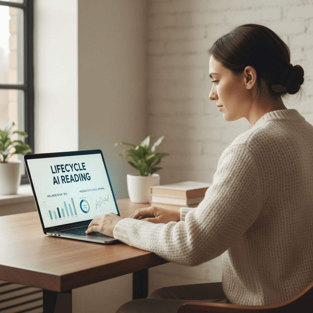 User exploring personalized insights on LifeCycle AI